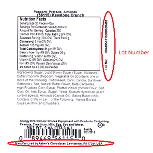 Recall Chocolate Products Sold Nationally Recalled Due to Salmonella