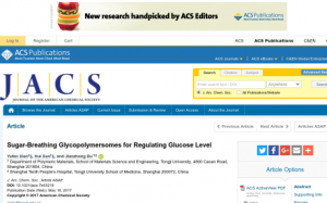 Sugar Sponge - Abstract from American Chemical Society